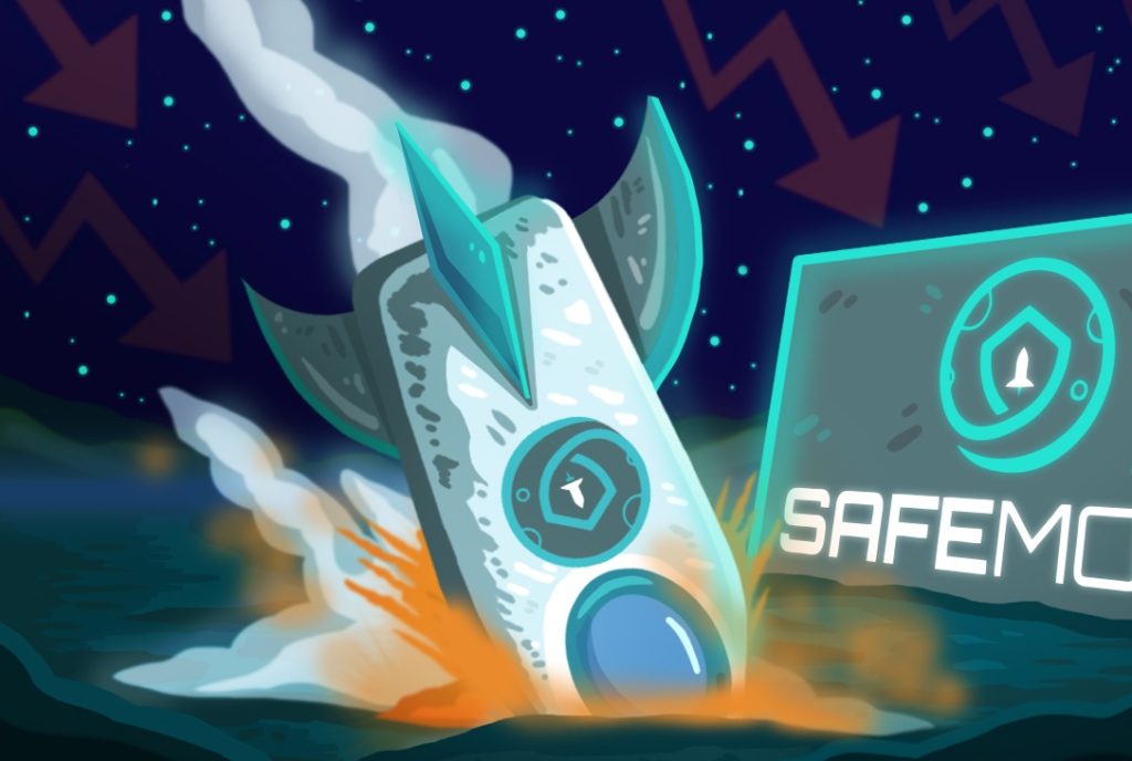 safemoon(セーフムーン）が下落している画像