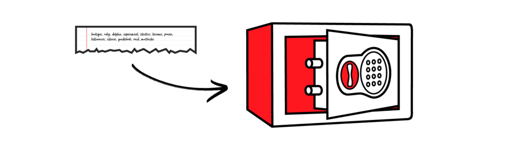 シードフレーズの保管方法